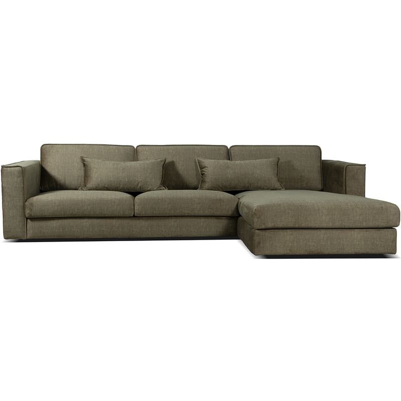 Orlando 3 seter med sjeselong 316 x 196 cm Vogue velur