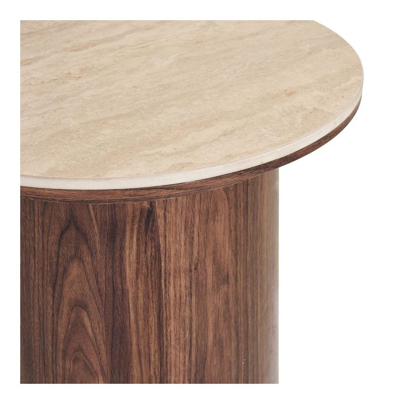 Delphi sidebord Ø45 cm | keramisk bordplate