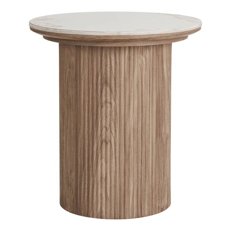 Athens sidebord Ø45 cm – keramisk bordplate