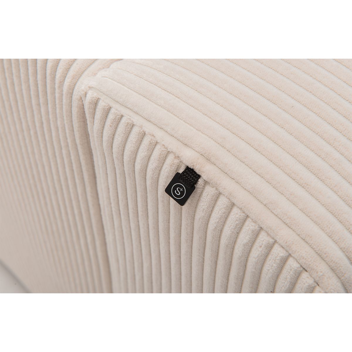 2389 Egholm Modulsofa åpen ende 336cm x 210cm velg Ribcord cordfløyel tekstil