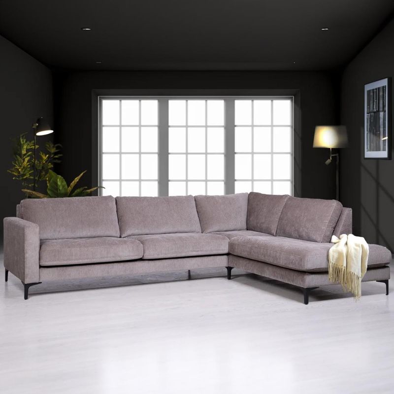 Cape Oppsett 11 hjørnesofa med åpen ende 285x206 Storm Tekstil