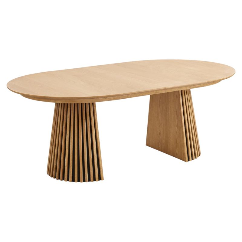Osaka Ovalt Spisebord med uttrekk 120x200 - inkl 2 illeggsplater | Natural Oak