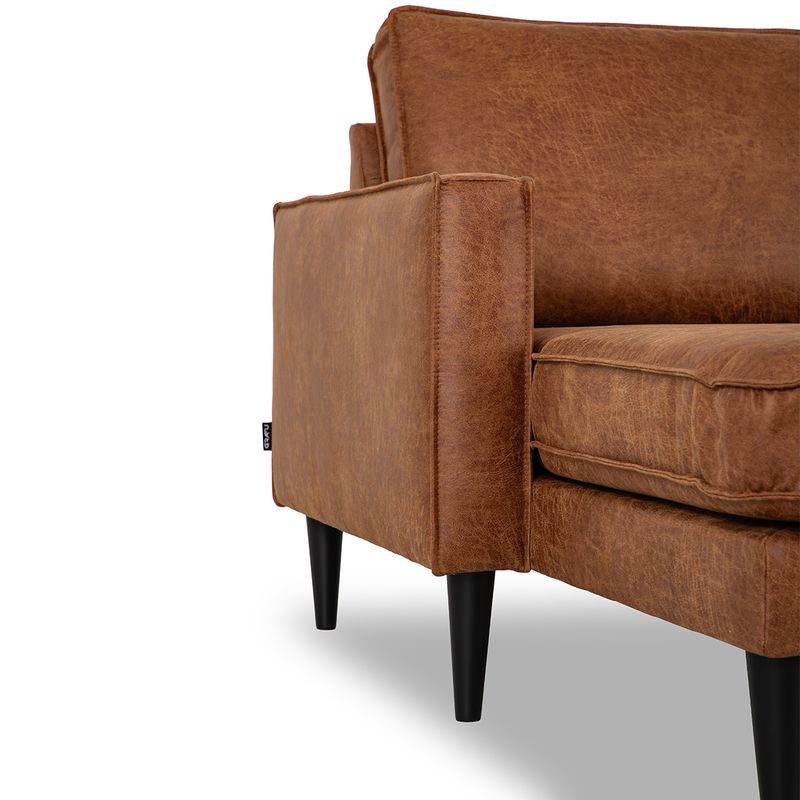 Austin Hjørnesofa 315x245cm Oppsett 4 Colorado ECO skinnsofa 
