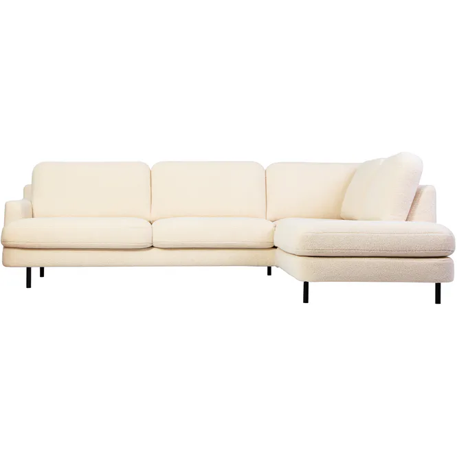 Hovedbilde Lara hjørnesofa med åpen ende | Bouclè tekstil | ...