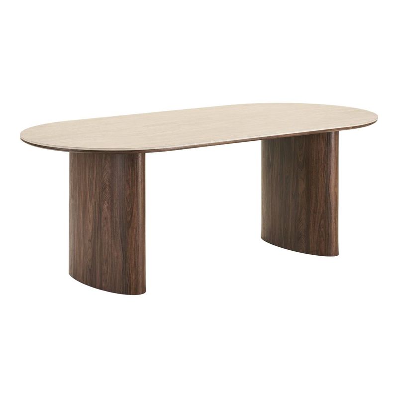 Delphi ovalt spisebord 210x100 cm - keramisk bordplate