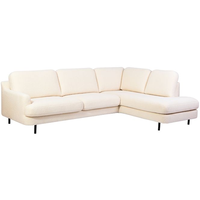 Hovedbilde Lara hjørnesofa med åpen ende | Bouclè tekstil | ...