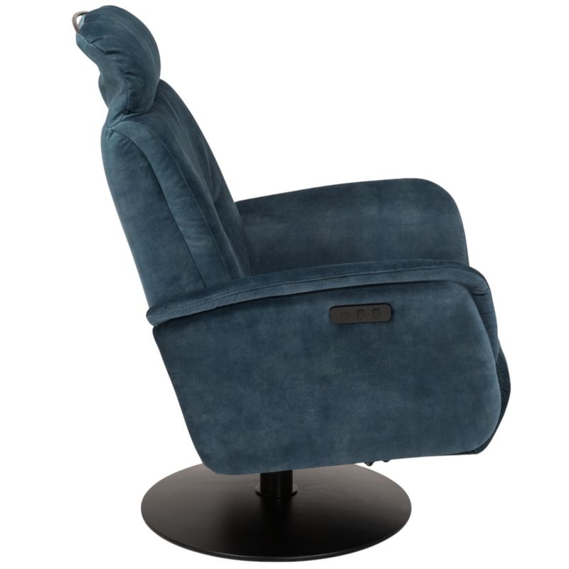 Bent Elektrisk Recliner med integrert fothviler |  Adore velur