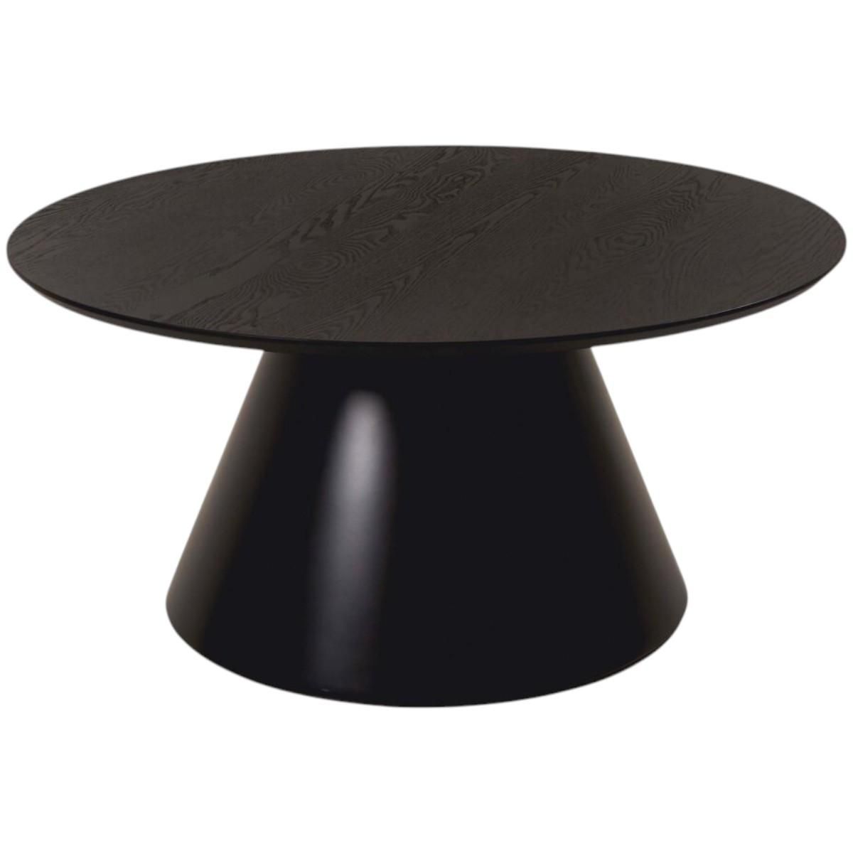 Melbourne sofabord – sortbeiset ask finer Ø110 | Holmen