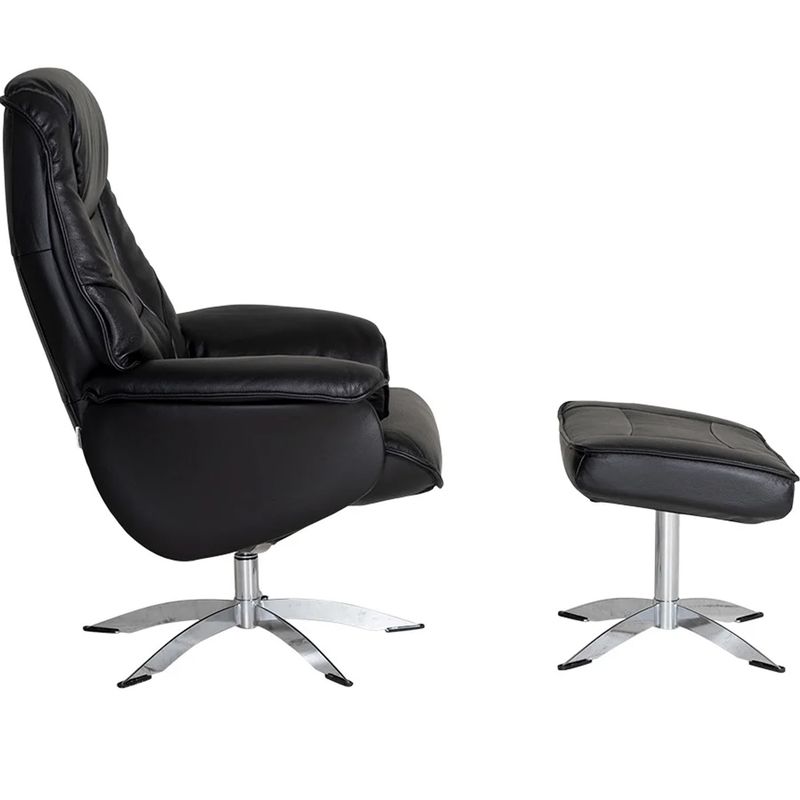 Senator hvilestol | Soleda sort skinn