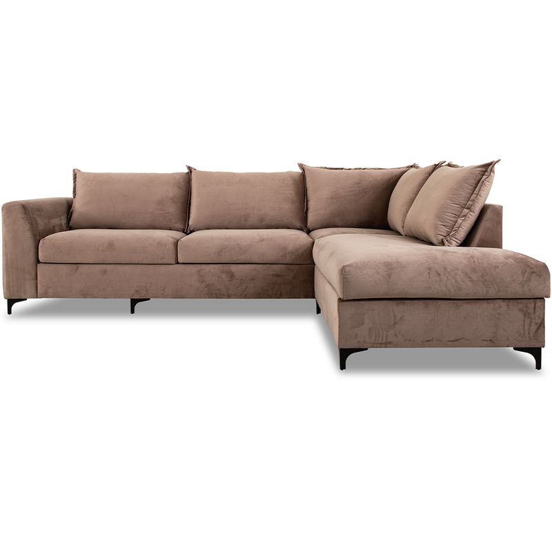 Chill Oppsett 2 Hjørnesofa Bluvel velur 300x215 m/ åpen ende