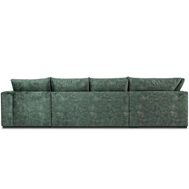 Chill hjørnesofa med sjeselong 345x275 cm – Adore Fuji velur