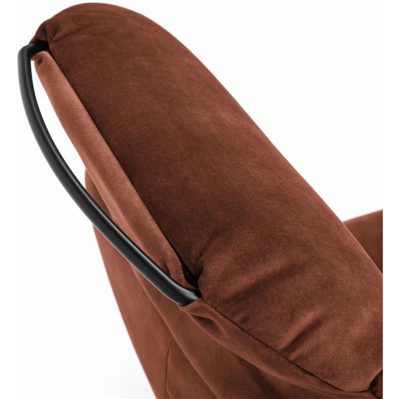 Bent Recliner med integrert fothviler | Adore velur