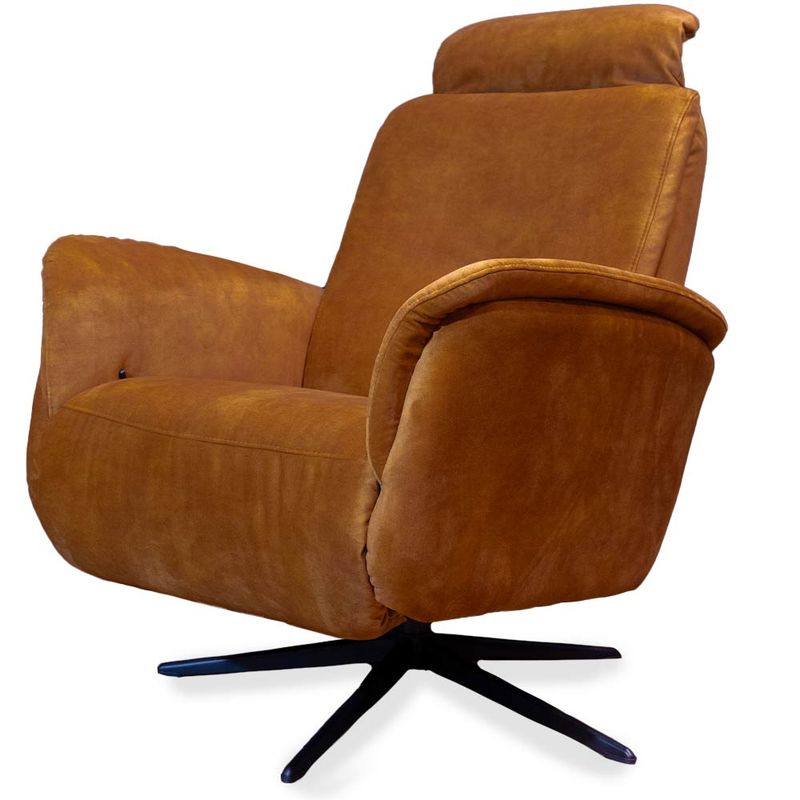 Bent Recliner med integrert fothviler | Adore velur
