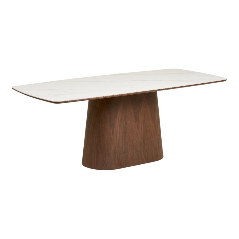 Noli spisebord 200x90 cm - mørk askefiner og keramisk bordplate