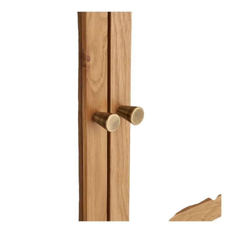 Zamora bredt vitrineskap 120x40 H:126 cm - eikefiner