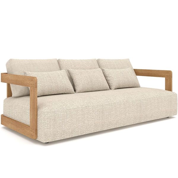 Hovedbilde Rafa 3-seter loungesofa ute - teak & Quick Dry