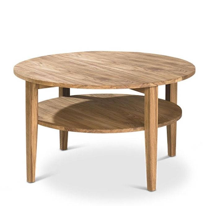 Hovedbilde Atlanta sofabord rundt Ø80 H:52 cm - heltre oljet ...
