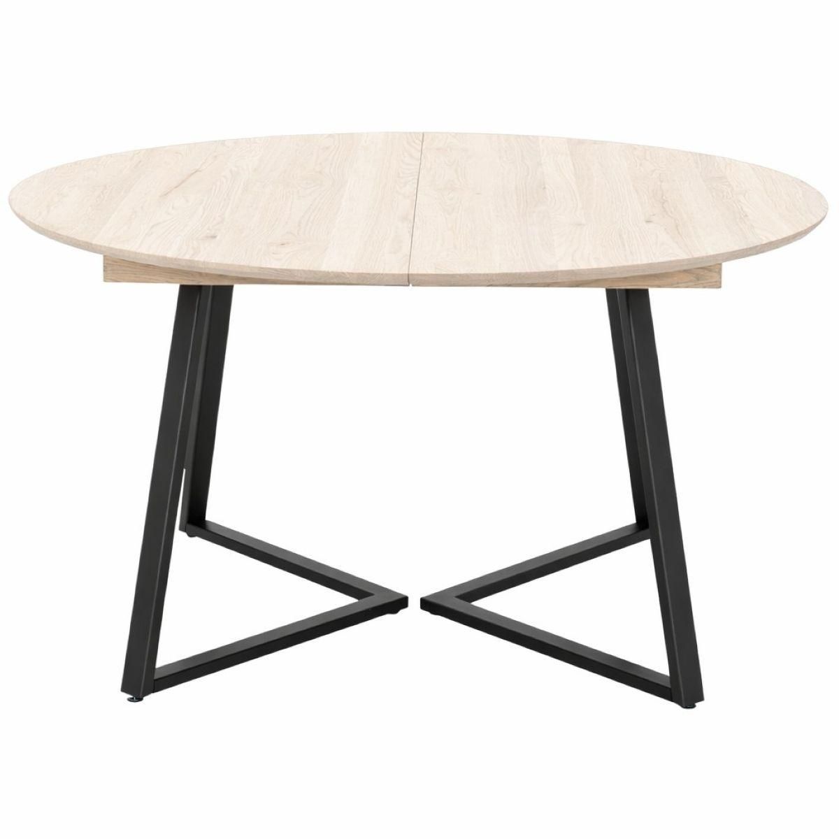 Form Spisebord Rundt Ø120 heltre eik med uttrekk | Skagen Studio