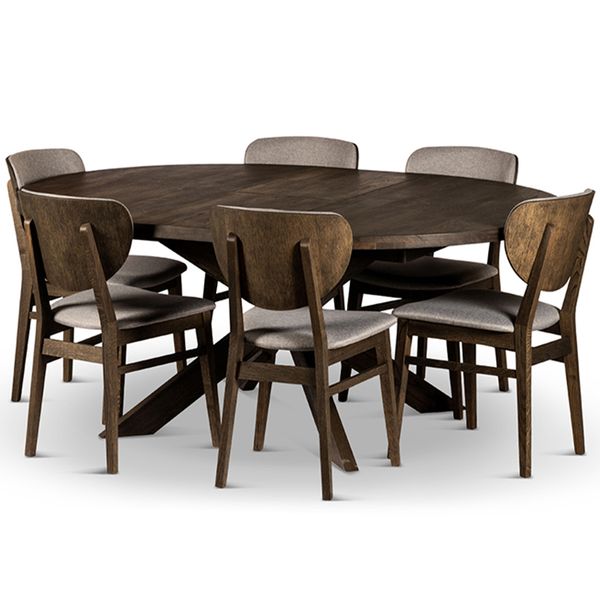 Hovedbilde Hemse spisebord massiv heltre røkt eik ...