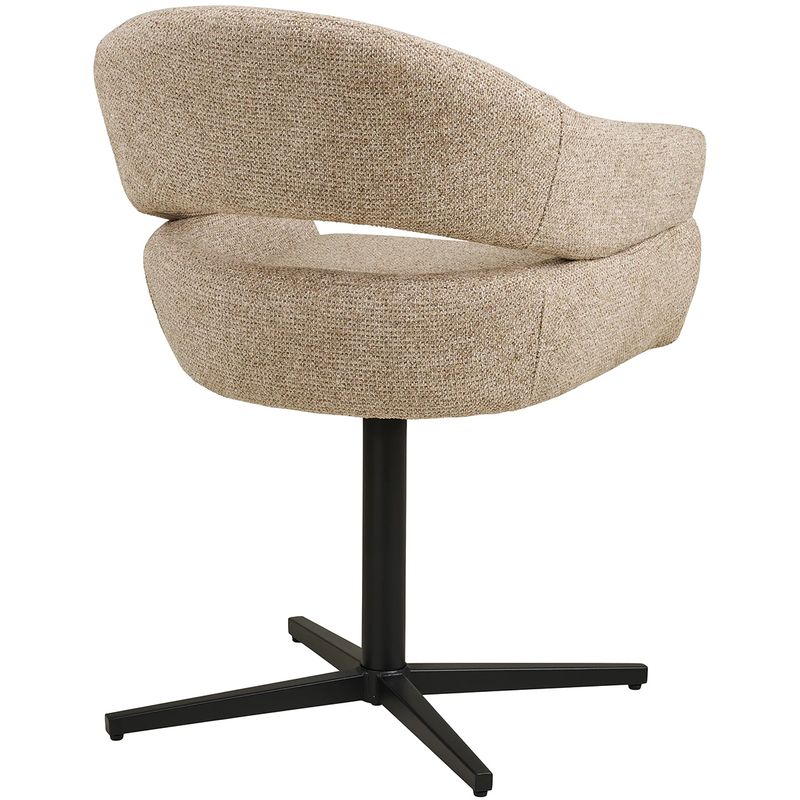Dover spisestol sand med sving - tekstil | House Nordic