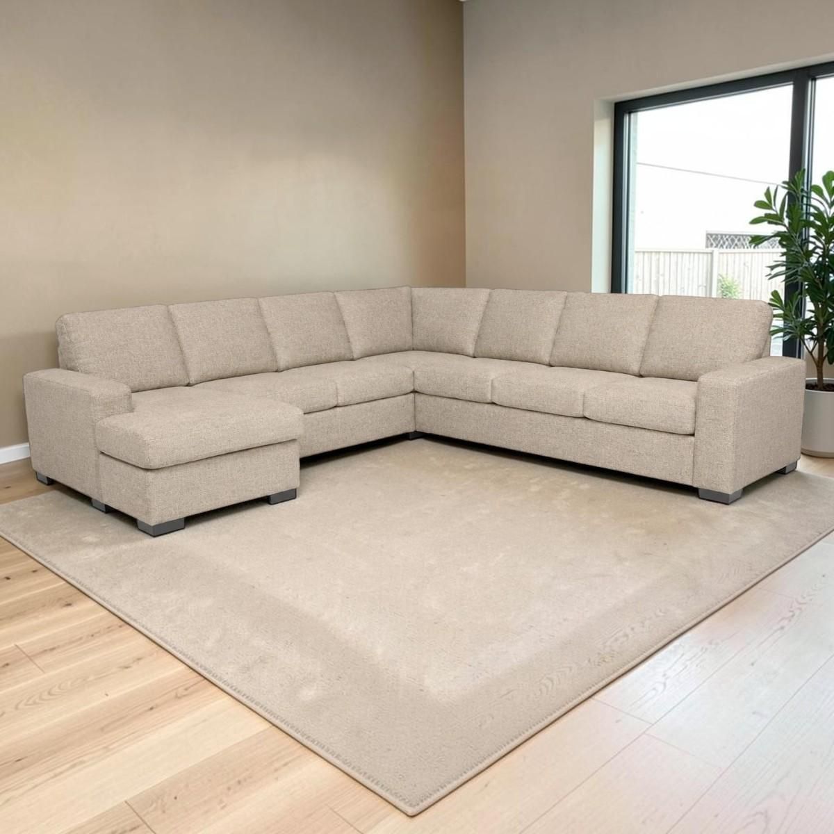 Vega Stor U-hjørnesofa vendbar 286x286cm - Storm tekstil