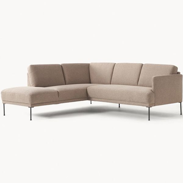 Hovedbilde Fluente hjørnesofa med åpen ende 222x199 Storm ...