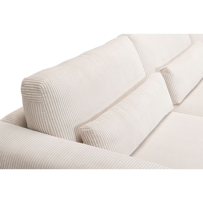 2389 Egholm Hjørnesofa åpen ende 336cm x 256cm modulbasert velg Ribcord cordfløyel tekstil