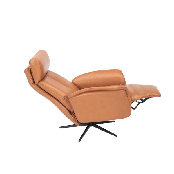 Hovedbilde Comfort+ Recliner med integrert fothviler i ekte ...