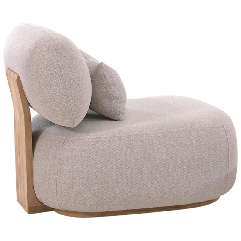 Ruby loungestol ute - teak & Quick Dry