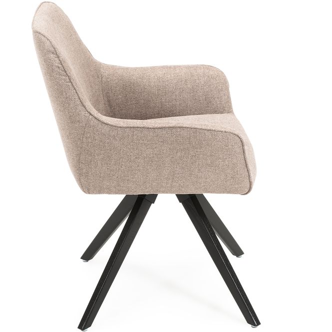 Hovedbilde Cleo Spisestol med sving og armlene Brego tekstil