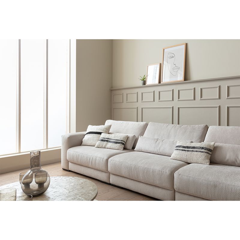 2389 Egholm Modulsofa åpen ende 336cm x 210cm velg Ribcord cordfløyel tekstil