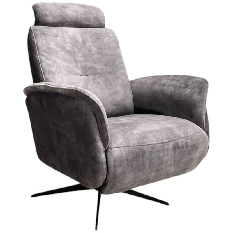 Bent Recliner med integrert fothviler | Adore velur