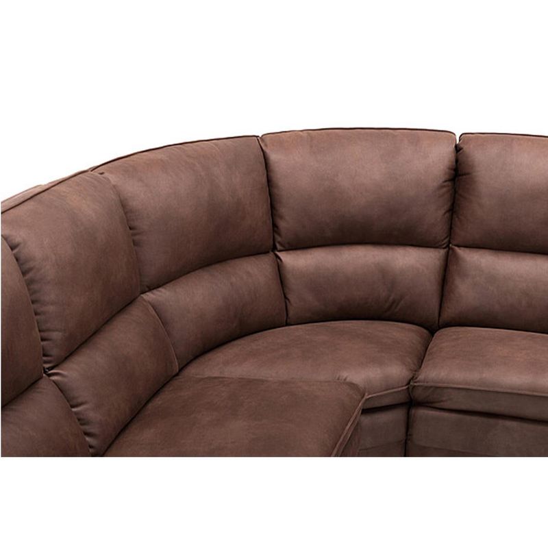 Palma 290x235 skinnsofa - buet hjørnesofa i ekte skinn