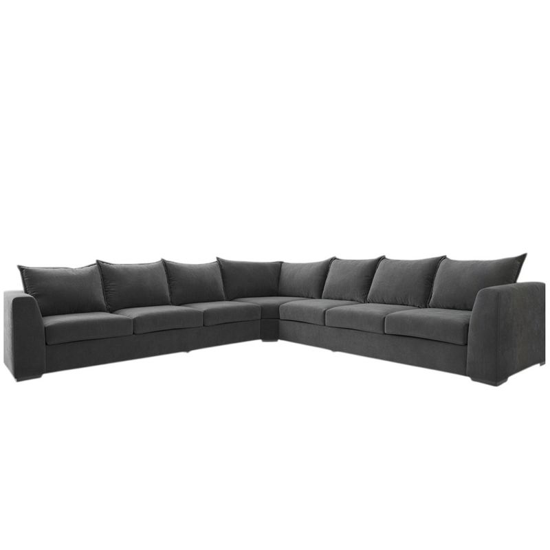 Chill stor hjørnesofa 3+3 345x345 cm – Adore Fuji velur 