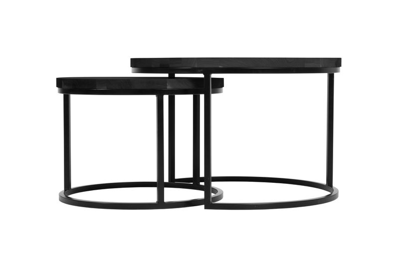Mango sofabord sett heltre smoaked oak heltre eik 75/60cm