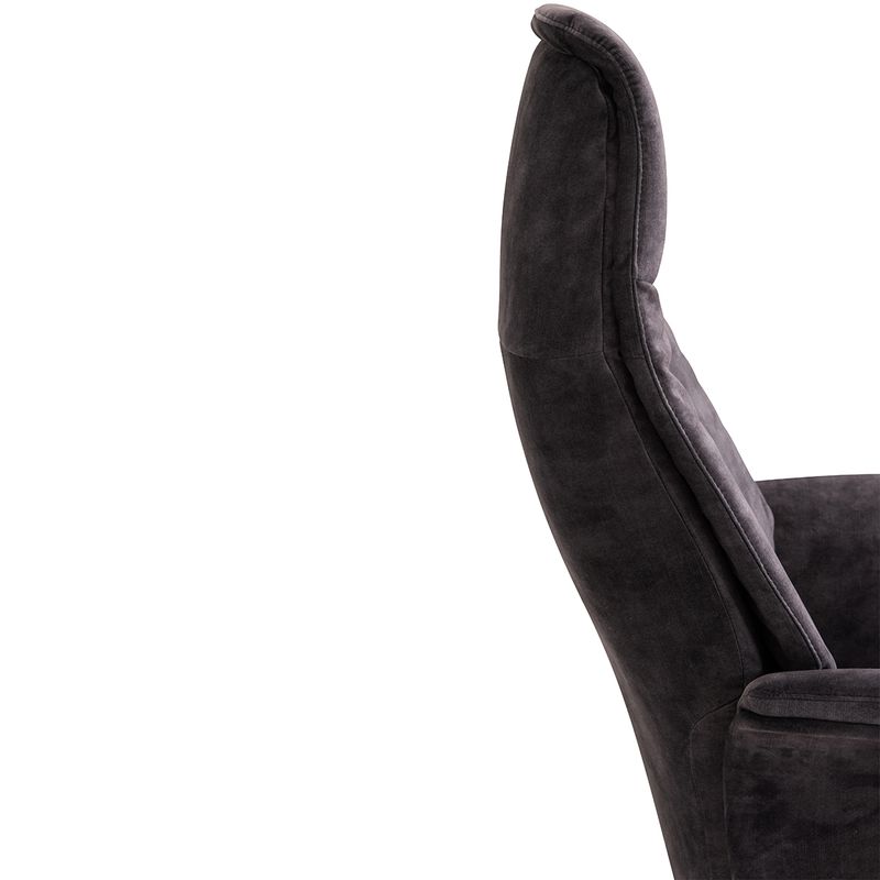 Seven Recliner med integrert fothviler | Adore velur