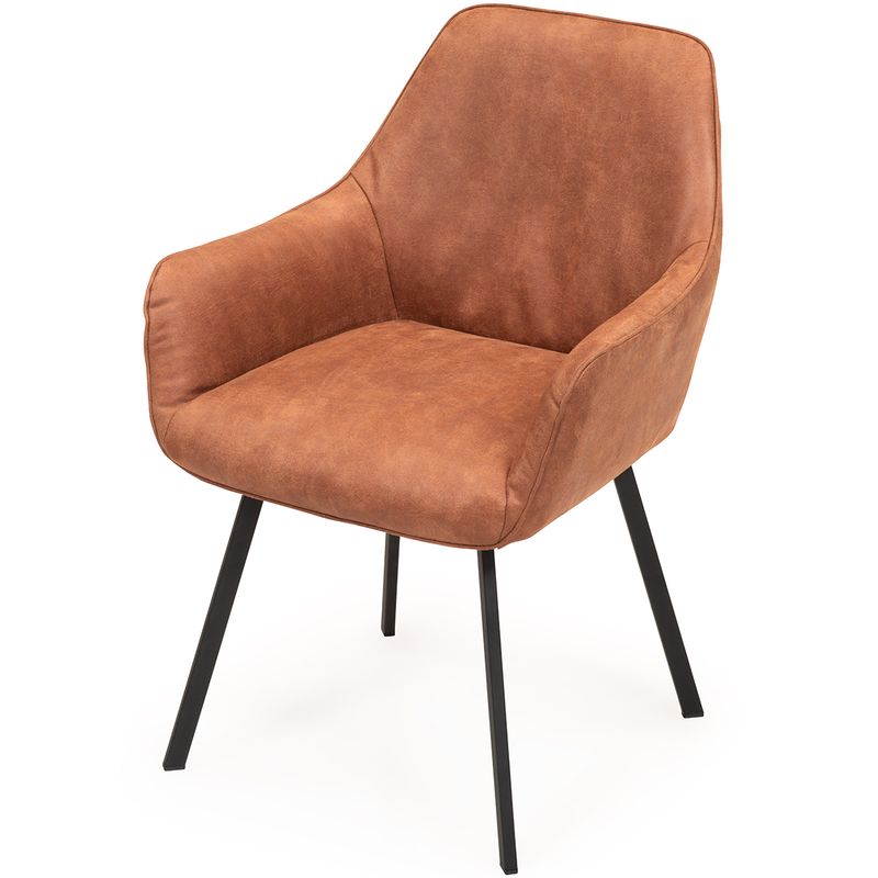 Cleo Spisestol med sving og armlene TexBull Eco - velg farge