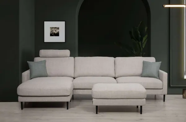 Hovedbilde Lemon 3 seter Sjeselongsofa 230x160cm kan vanges ...