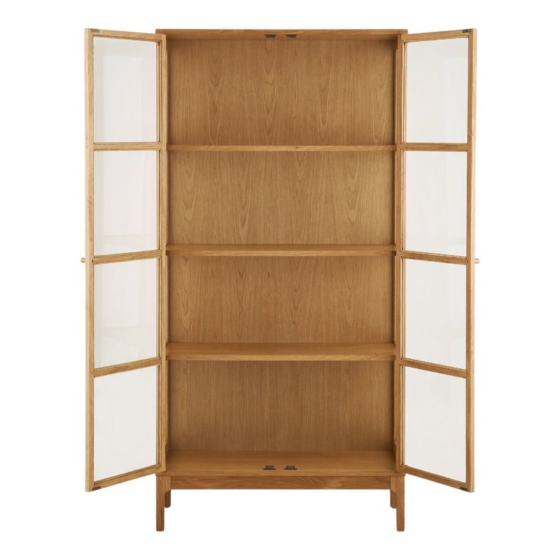Zamora vitrineskap 90x40 H:180 cm – eikefiner
