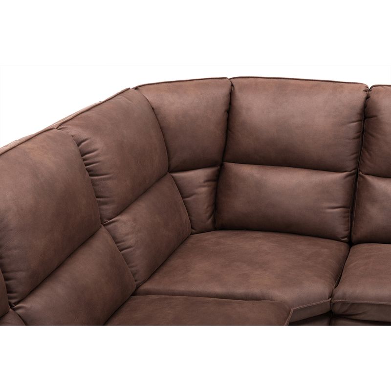 Palma 290x235 hjørnesofa i ekte skinn med fleksibel hjørnefunksjon