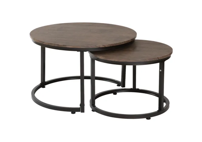 Hovedbilde Hastings Sofabord sett av 2 bord Ø76/57cm