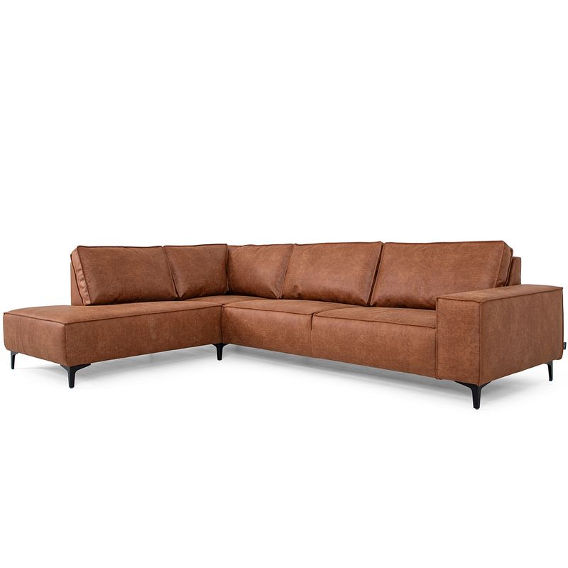 Brussel hjørnesofa med åpen ende høyre 305x215 | Colorado Eco skinn