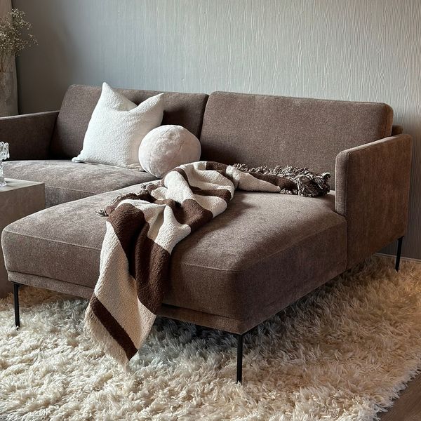 Bilde av Fluente Sjeselong sofa 195x152cm Storm tekstil