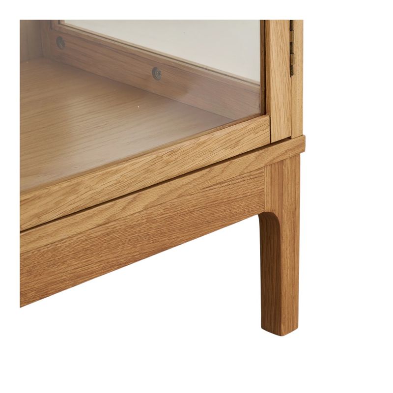 Zamora smalt vitrineskap 47x40 H:180 cm – eikefiner