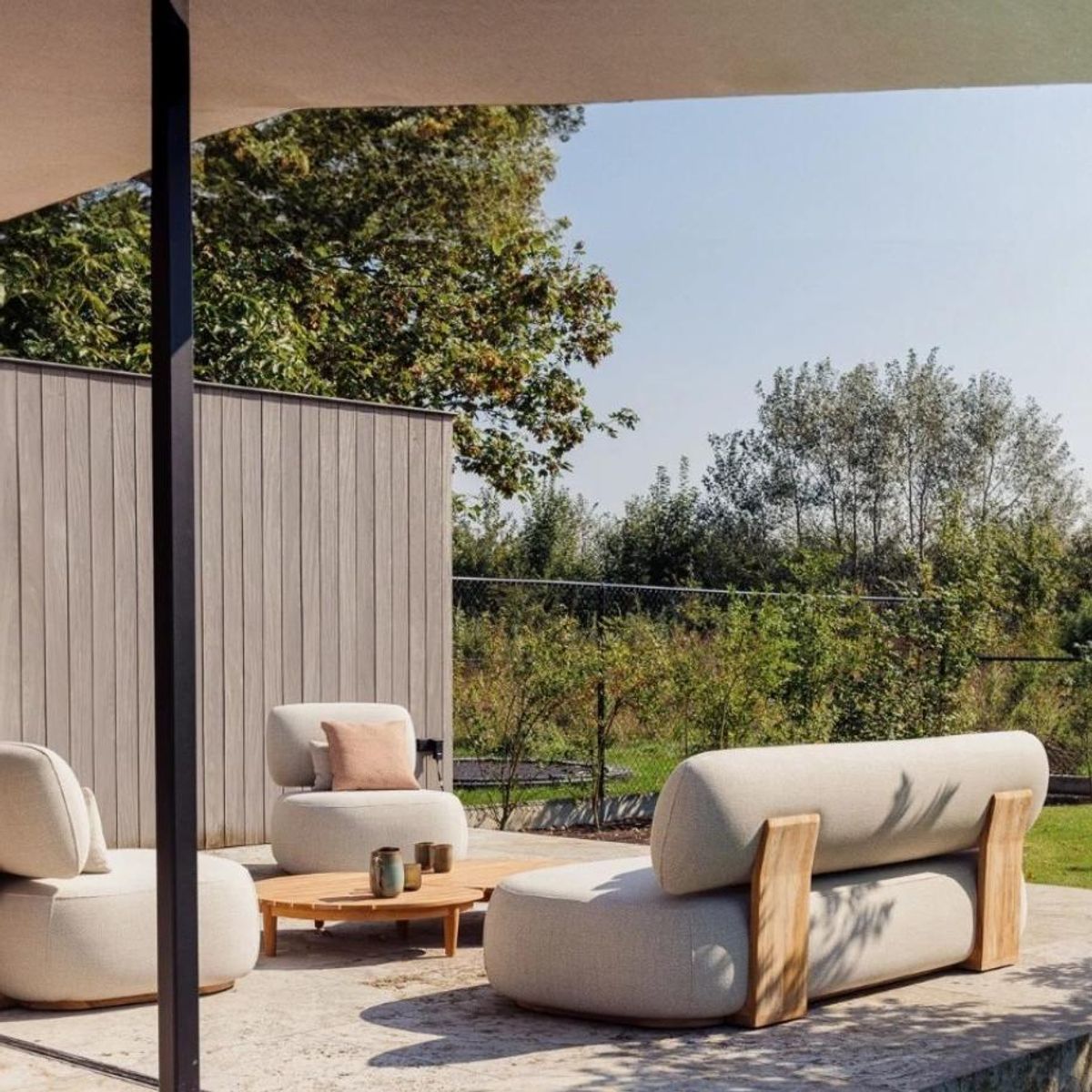 Ruby 2-seter utesofa - teak & Quick Dry
