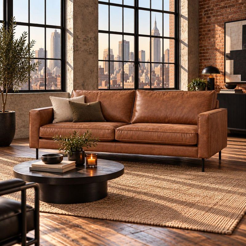 Austin 3-seter 206 cm | Colorado ECO-skinn
