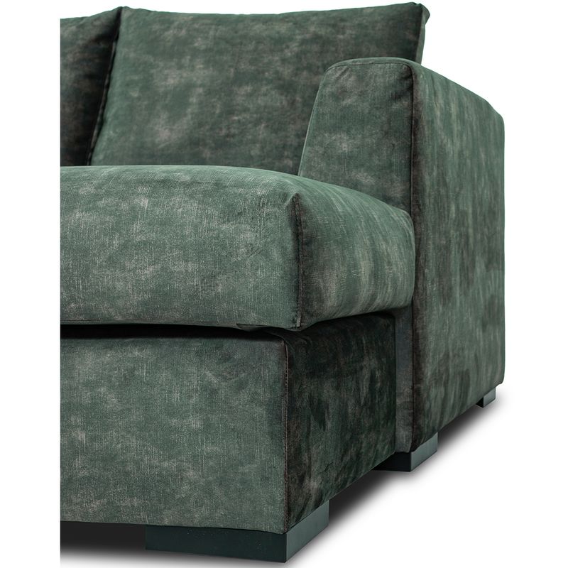 Chill hjørnesofa med sjeselong 345x275 cm – Adore Fuji velur