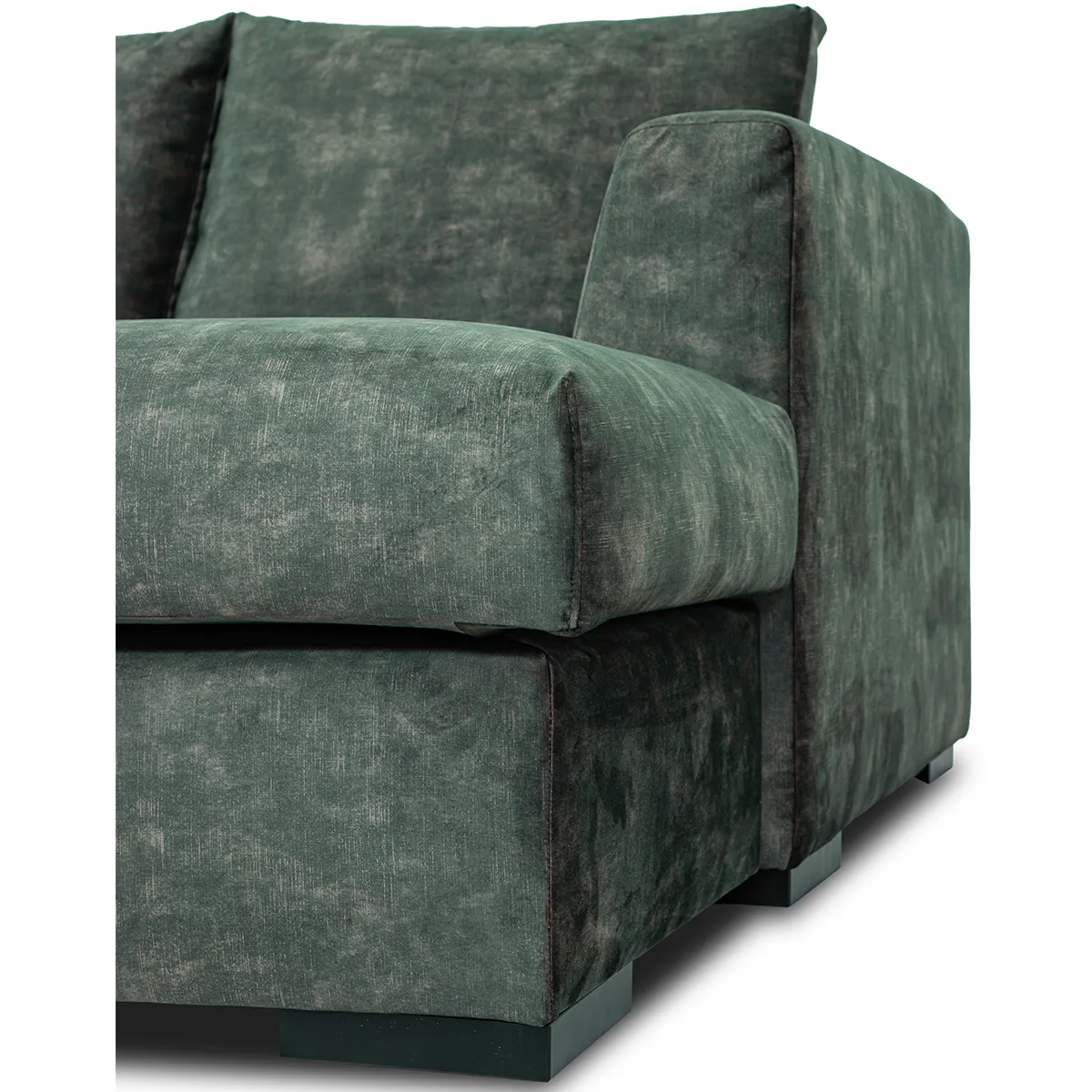 Chill hjørnesofa med sjeselong 345x275 cm – Adore Fuji velur