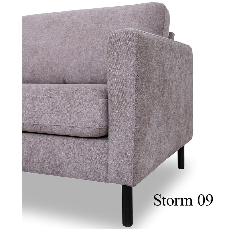 Luton Hjørnesofa 00  240x214cm Storm tekstil