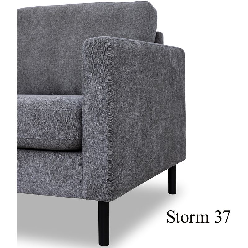 Luton Hjørnesofa C7  251x251cm Storm tekstil 
